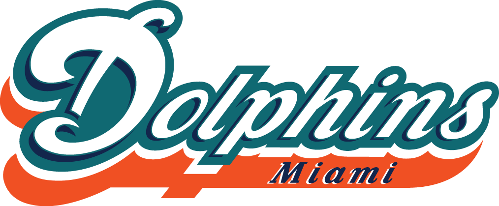 Miami Dolphins 1997-2012 Wordmark Logo cricut iron on